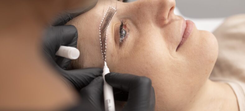 woman-going-through-microblading-treatment